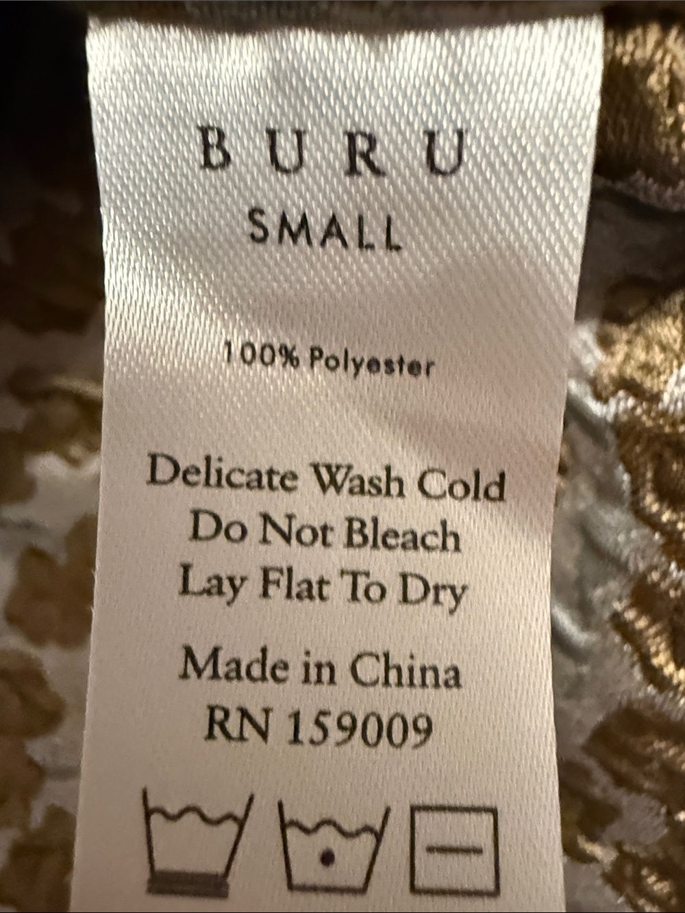 #315. BURU Olive Floral V-Neck Sleeveless Top - Picture 5 of 6